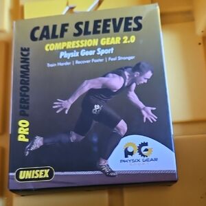 Physix Gear Calf Compression Sleeves - Black